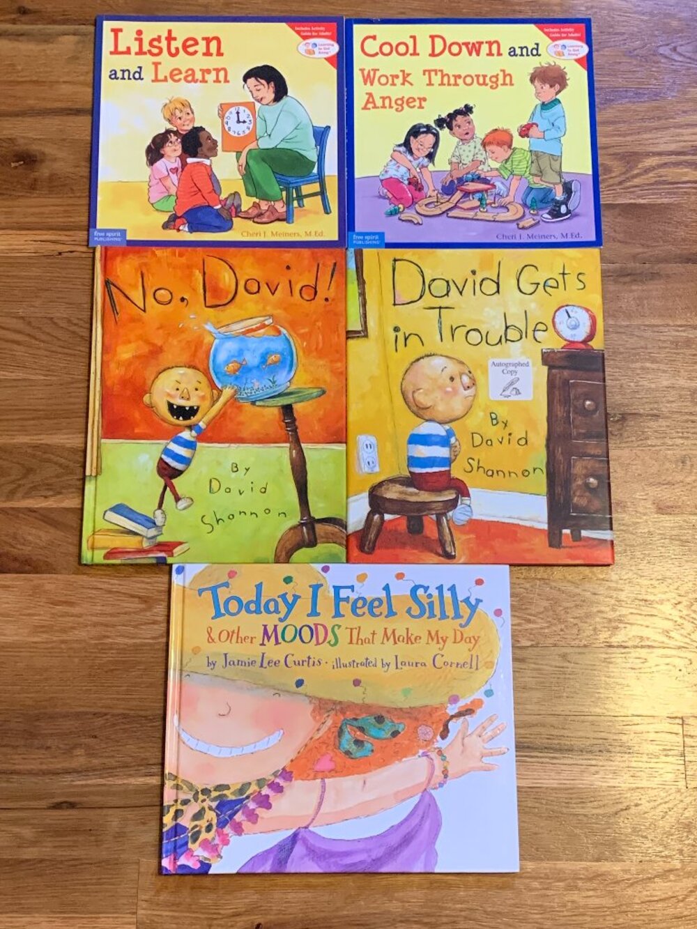 5 Behavioral / Feelings Books for Toddlers / Little Kids 3 Hardcover 2 Soft